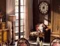 Банкетка с подставкой Дакота (Классика, массив дерева) для загородного дома